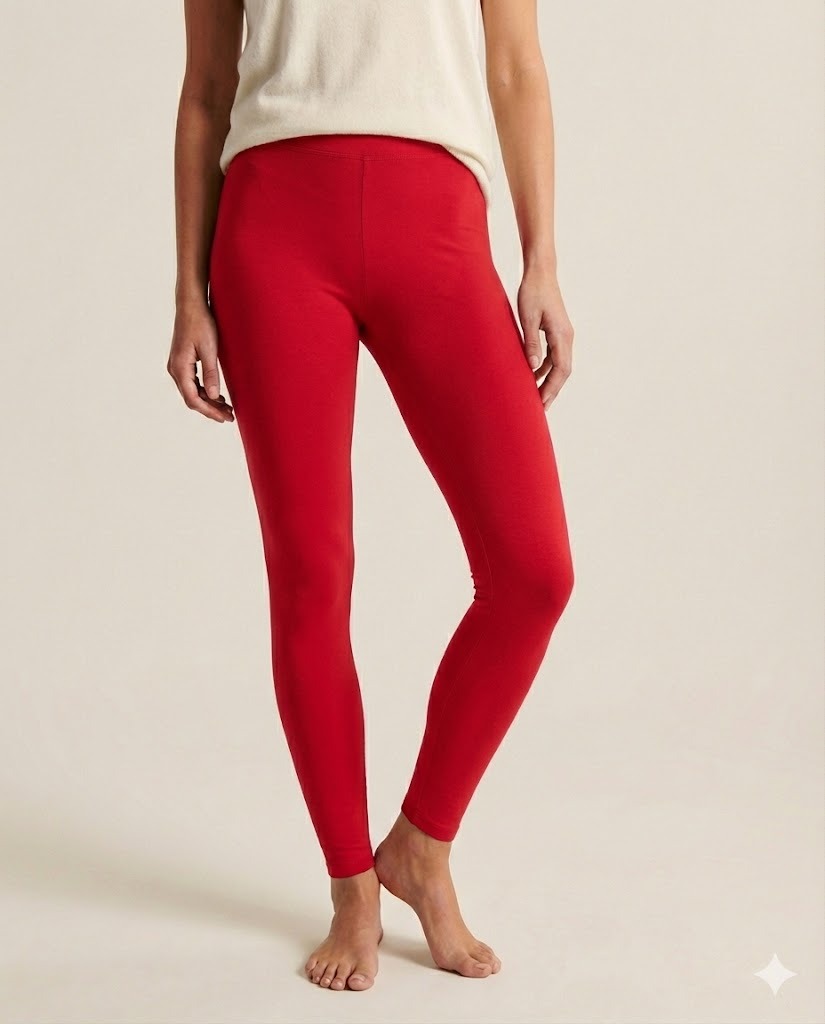 skurz everyday comfort leggings – red skurz everyday comfort leggings – red