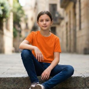 Home skurz half sleeve t shirt for girls – green