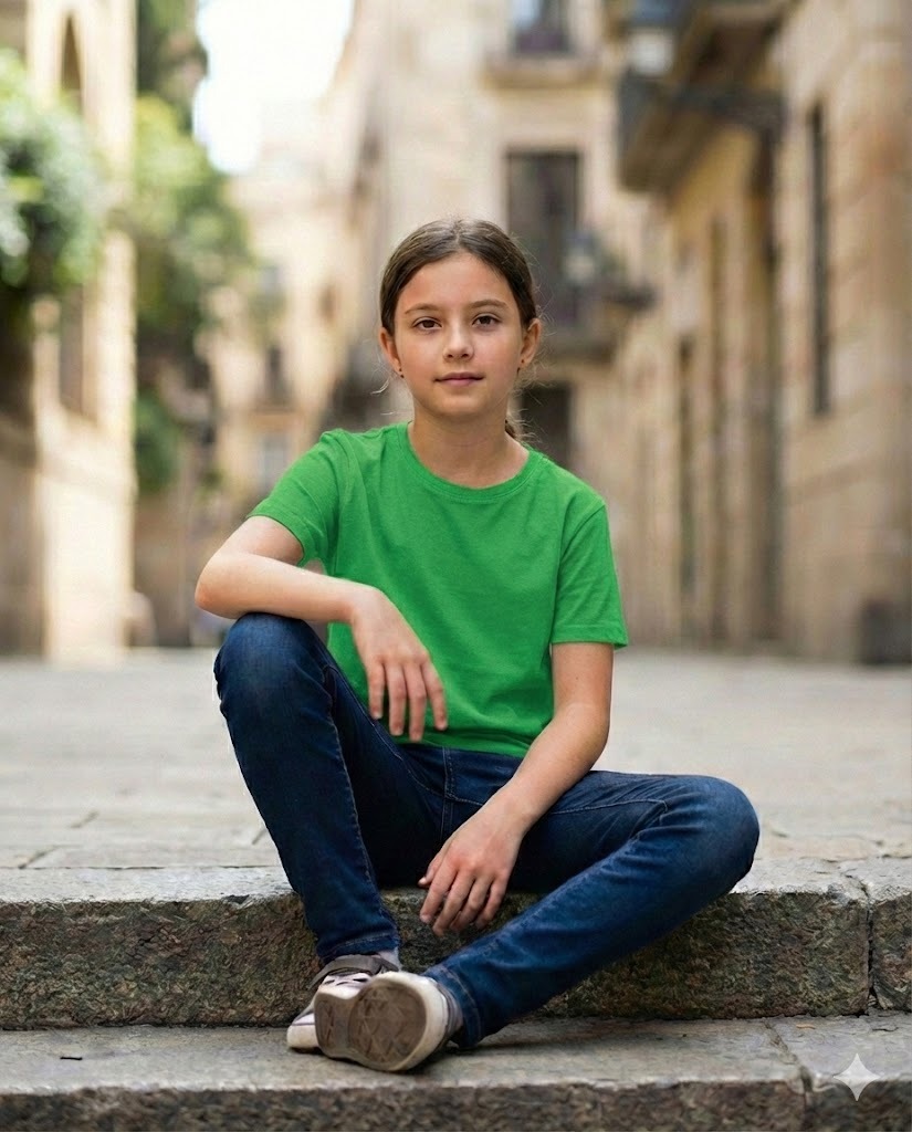 skurz half sleeve t shirt for girls – green skurz half sleeve t shirt for girls – green