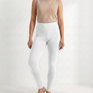 skurz everyday comfort women’s leggings – white