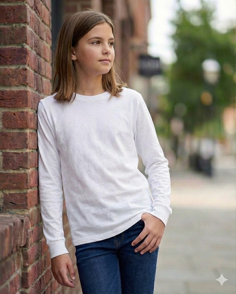skurz full sleeve t shirt for girls – white skurz full sleeve t shirt for girls – white