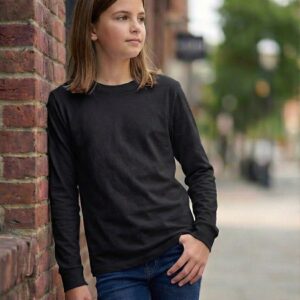 Home skurz full sleeve t shirt for girls – black