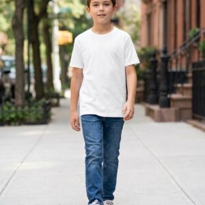 Home skurz half sleeve t shirt for boys – white