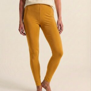 Home skurz everyday comfort leggings –mustard
