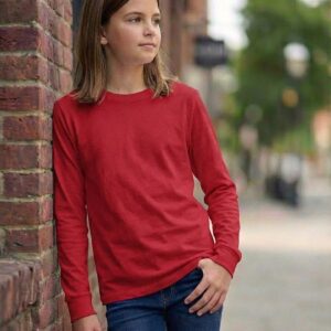 Home skurz full sleeve t shirt for girls – red
