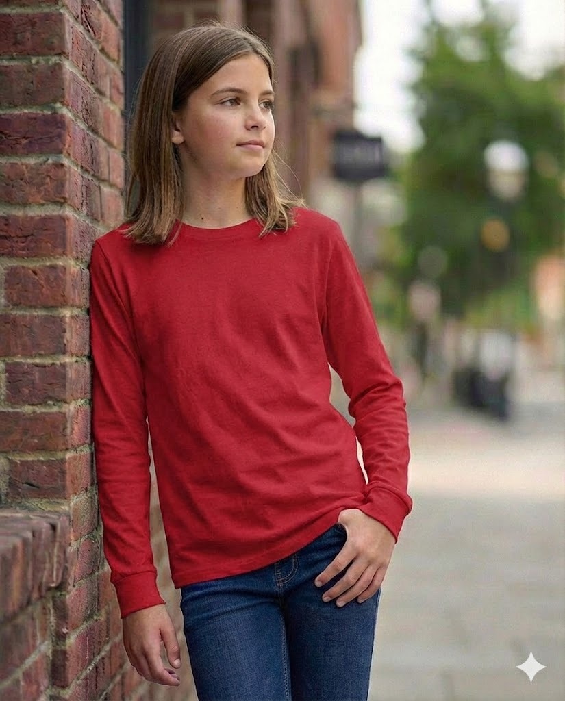skurz full sleeve t shirt for girls – white (copy) skurz full sleeve t shirt for girls – red